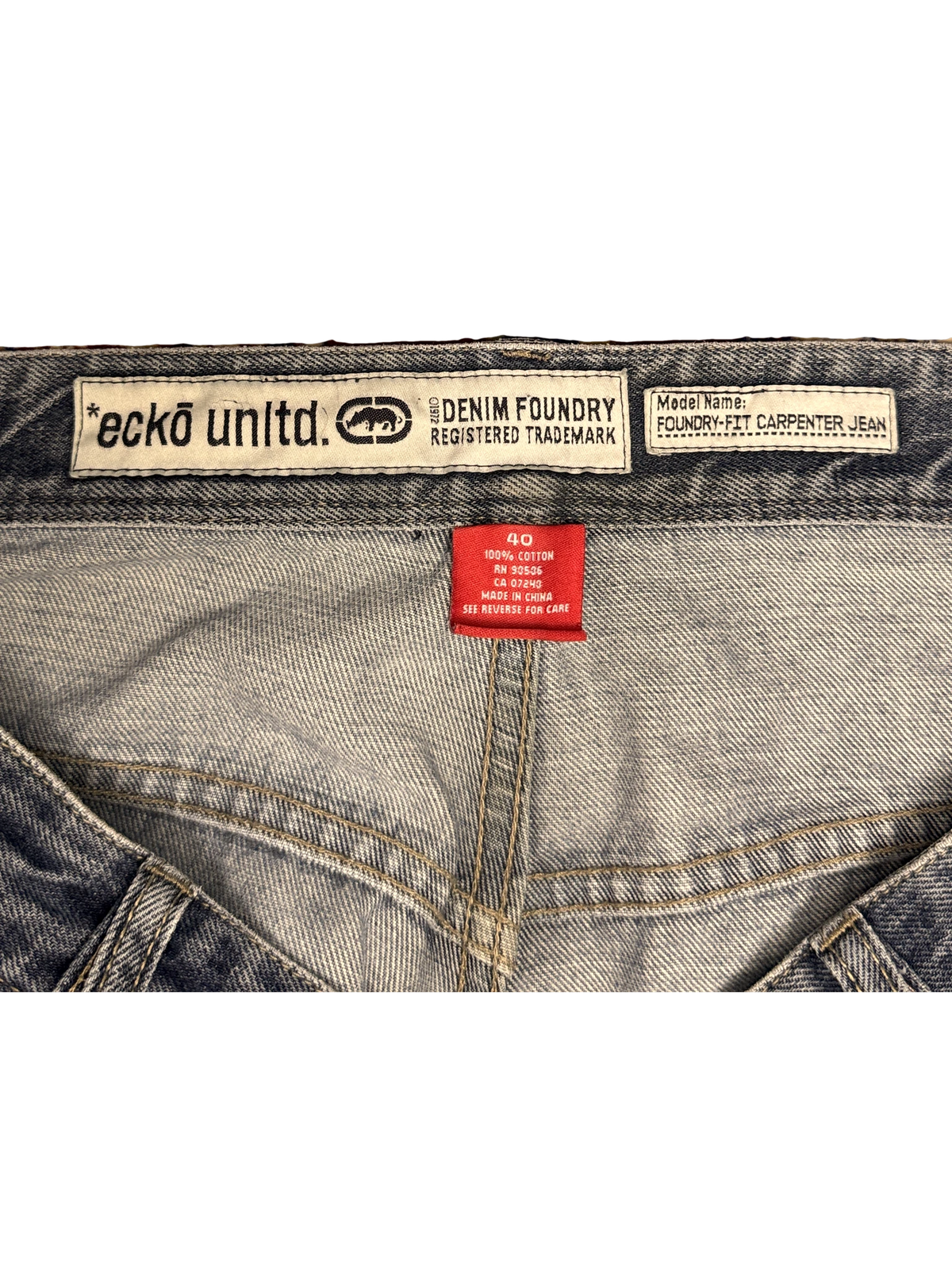 [V1201] Vintage y2k Ecko blaue baggy jeans