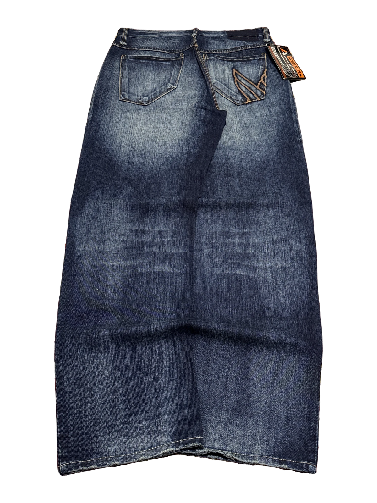 [V1205de] Vintage y2k Avirex blaue straight jeans (NWT)