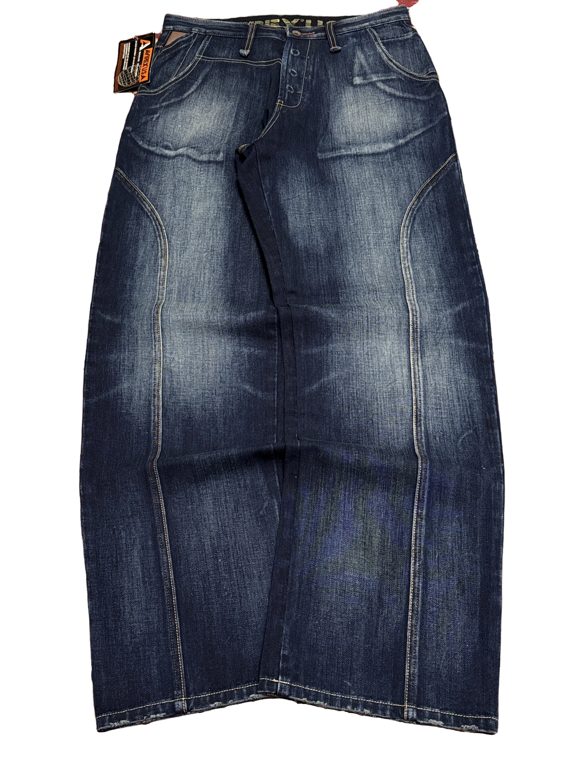[V1205de] Vintage y2k Avirex blaue straight jeans (NWT)