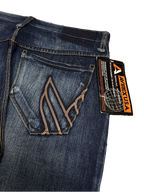 [V1205de] Vintage y2k Avirex blaue straight jeans (NWT)
