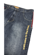 [V1206de] Vintage y2k ARME blaue baggy jeans