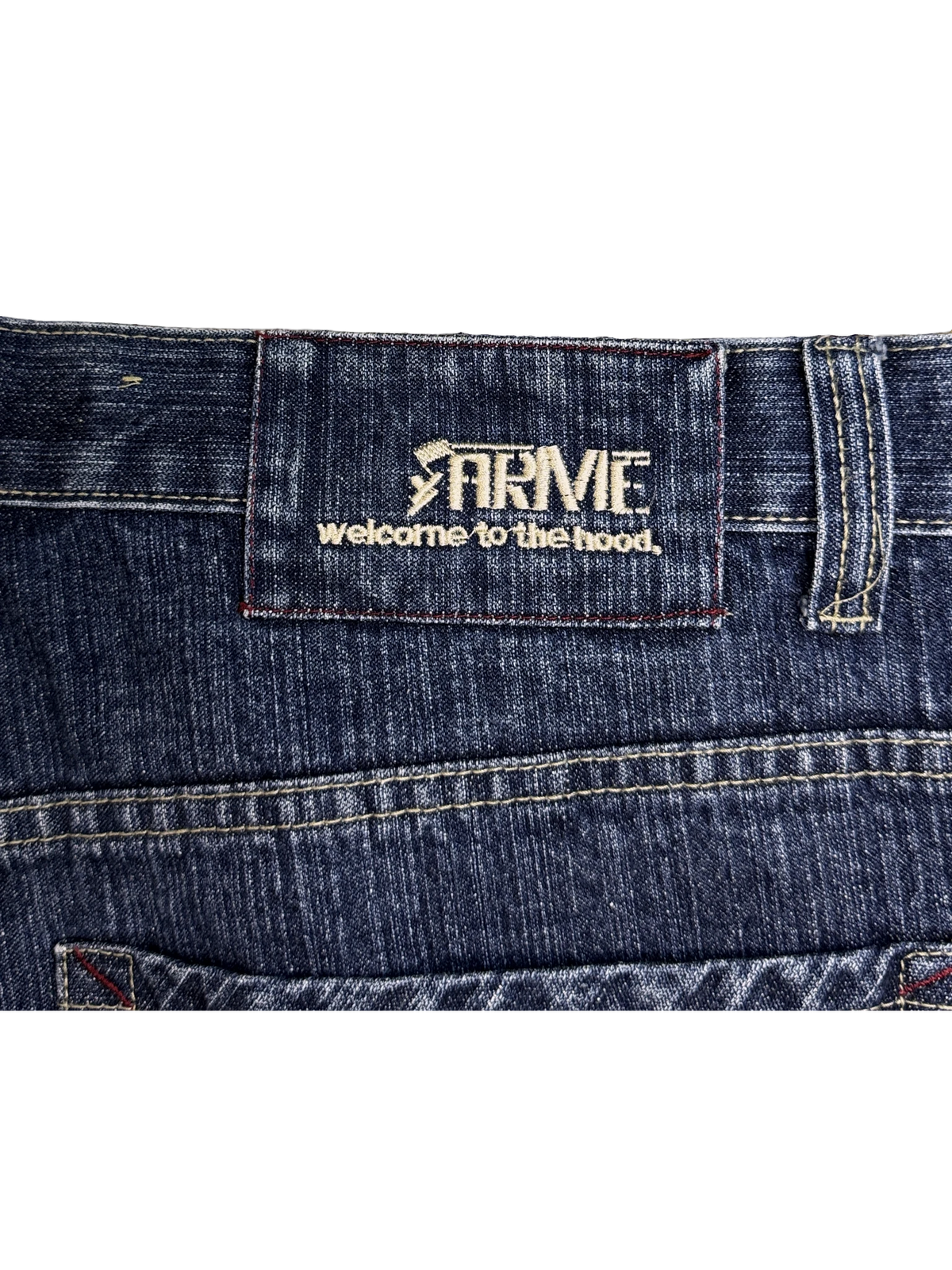 [V1206de] Vintage y2k ARME blaue baggy jeans