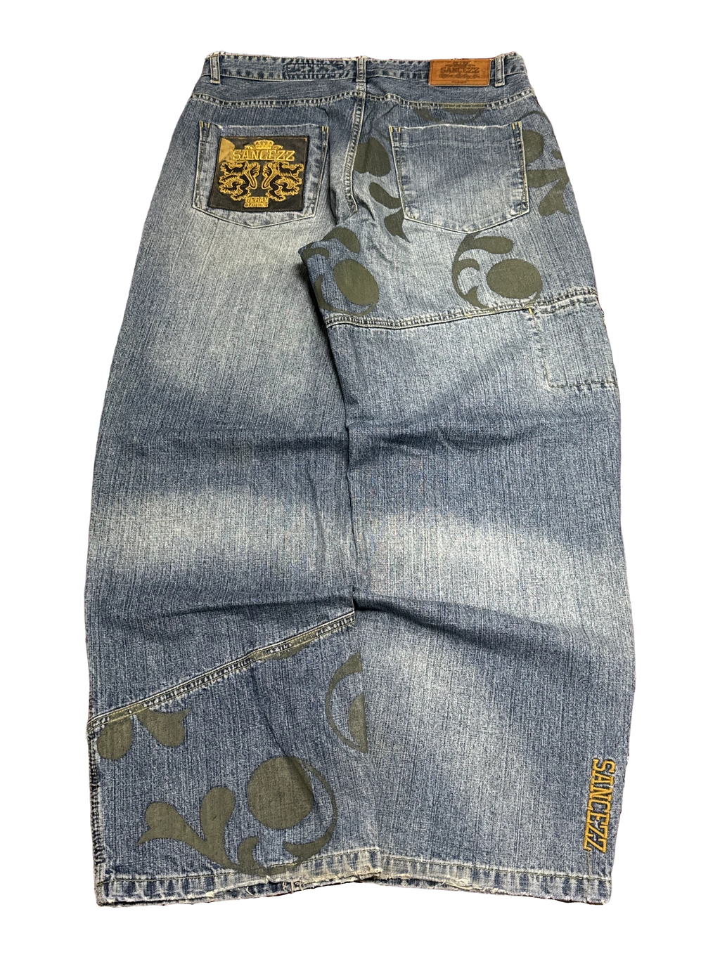 [V1219de] Vintage y2k Sancezz blaue baggy jeans