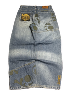 [V1219de] Vintage y2k Sancezz blaue baggy jeans
