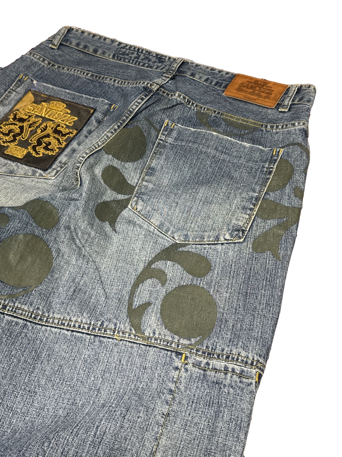[V1219de] Vintage y2k Sancezz blaue baggy jeans