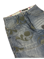 [V1219de] Vintage y2k Sancezz blaue baggy jeans