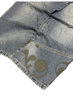 [V1219de] Vintage y2k Sancezz blaue baggy jeans