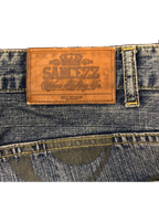 [V1219de] Vintage y2k Sancezz blaue baggy jeans