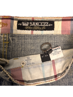 [V1219de] Vintage y2k Sancezz blaue baggy jeans