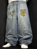 [V1219de] Vintage y2k Sancezz blaue baggy jeans