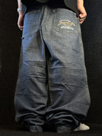 [V0690] Vintage y2k Fubu blaue baggy jeans
