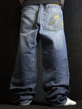 [V1005] Vintage y2k Luke marineblaue baggy jeans