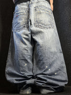 [V1011] Vintage y2k Pelle Pelle blaue baggy jeans