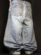 [V1011] Vintage y2k Pelle Pelle blaue baggy jeans
