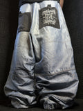 [V0986] Vintage y2k Fighter54 silberne shiny baggy jeans