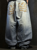 [V1013] Vintage y2k Phat Farm blaue baggy jeans