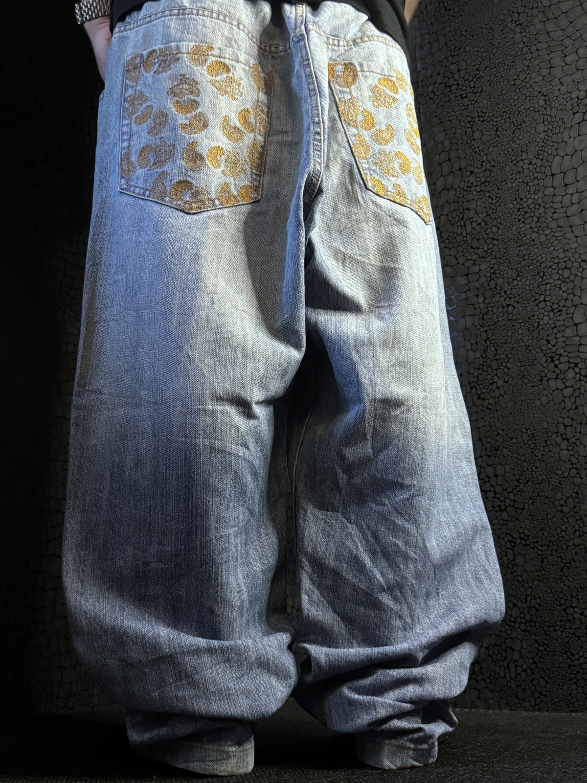 [V1013] Vintage y2k Phat Farm blaue baggy jeans