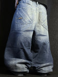 [V0975] Vintage y2k Akademiks blaue baggy jeans
