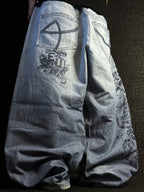 [V0979] Vintage y2k Ecko blaue baggy jeans
