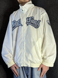[V0836de] Vintage y2k Karl Kani weiße Trainingsjacke (Street Lyrics – Original Citywear)