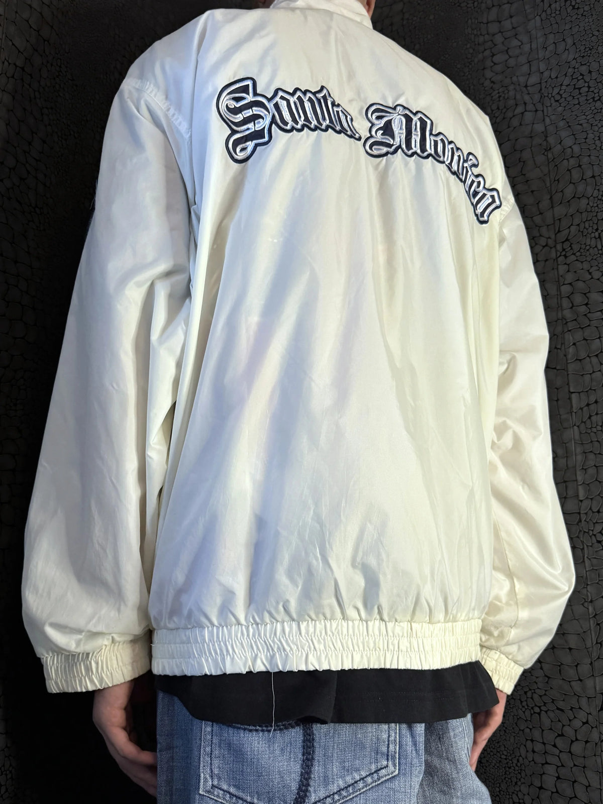 [V0836de] Vintage y2k Karl Kani weiße Trainingsjacke (Street Lyrics – Original Citywear)