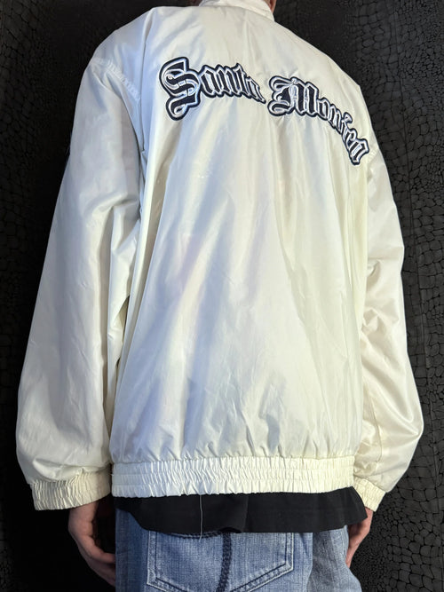 [V0836de] Vintage y2k Karl Kani weiße Trainingsjacke (Street Lyrics – Original Citywear)
