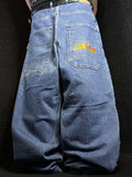 [V1043de] Vintage y2k Sancezz blaue baggy jeans