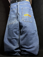 [V1043de] Vintage y2k Sancezz blaue baggy jeans
