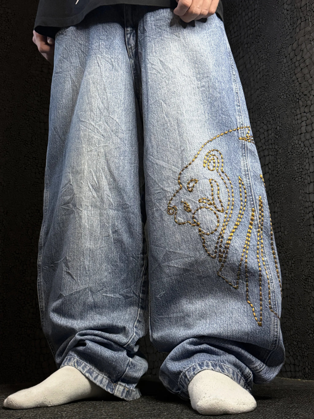 [V1009] Vintage y2k Dada blaue baggy jeans (Dada Supreme)
