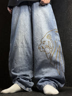 [V1009] Vintage y2k Dada blaue baggy jeans (Dada Supreme)