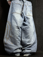 [V1009] Vintage y2k Dada blaue baggy jeans (Dada Supreme)