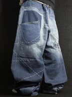 [V0941] Vintage y2k / 2000s Karl Kani blu baggy jeans