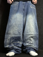 [V0941] Vintage y2k / 2000s Karl Kani blu baggy jeans