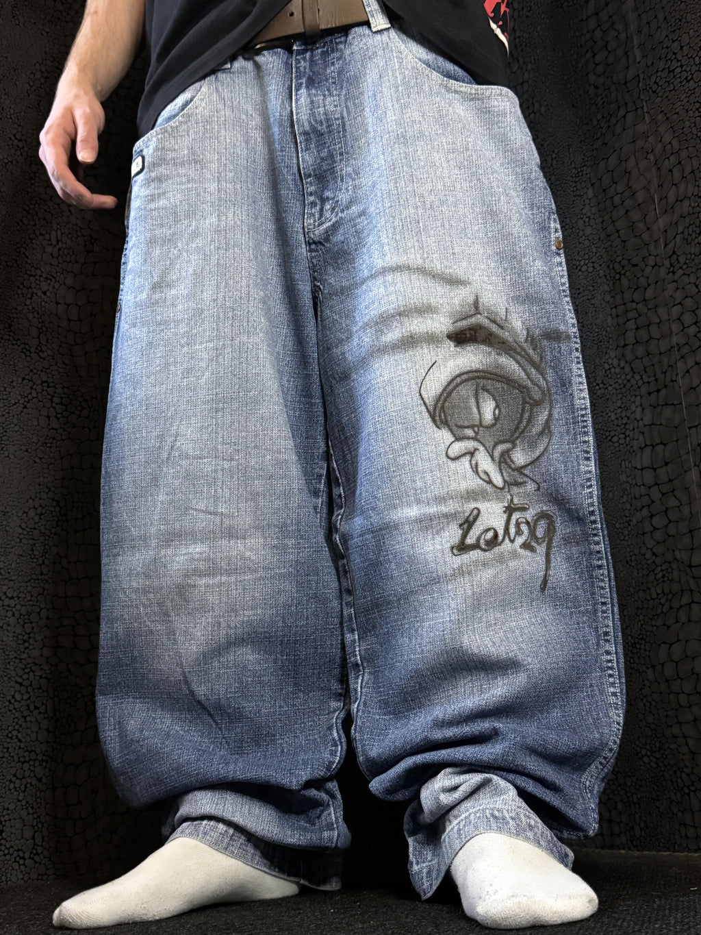 [V0964de] Vintage y2k Lot29 blu baggy jeans (Marsianer)