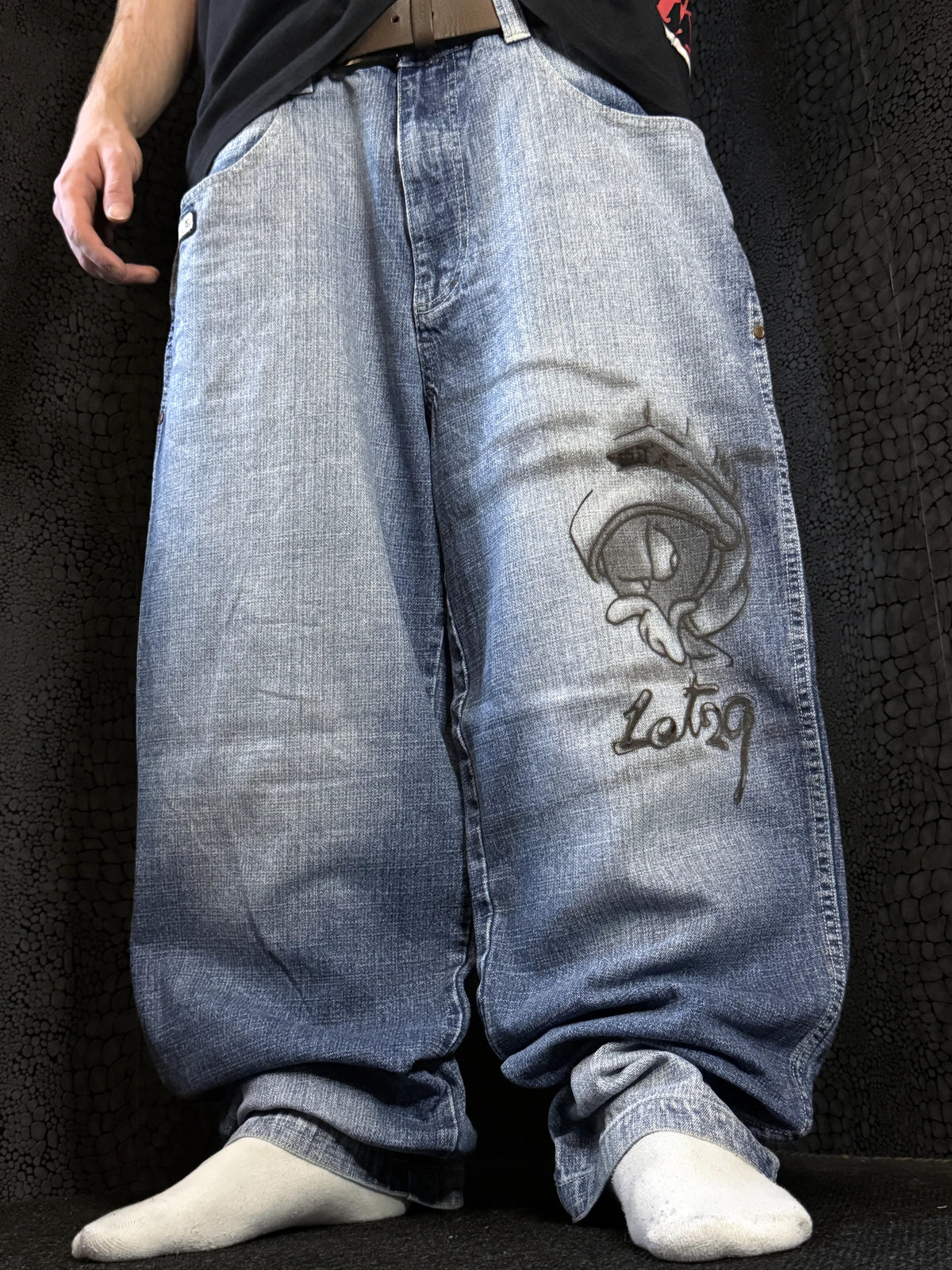 [V0964de] Vintage y2k Lot29 blu baggy jeans (Marsianer)