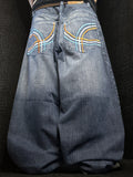 [V0730] Vintage y2k Evolution blu baggy jeans
