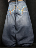 [V0730] Vintage y2k Evolution blu baggy jeans