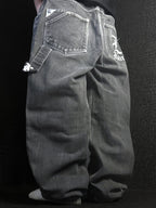 [V1058] Vintage y2k Karl Kani schwarze baggy jeans