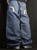 [V0346] Vintage y2k French Connection marineblauwe baggy jeans