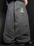 [V0988] Vintage y2k Fishbone schwarze baggy jeans