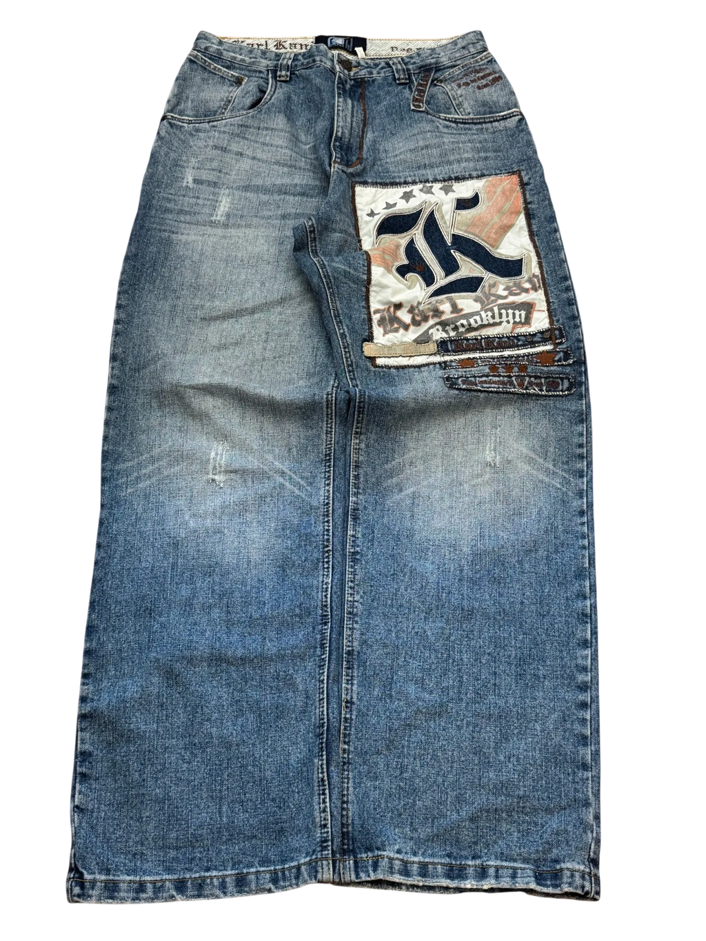 [V0892] Vintage y2k Karl Kani blaue baggy jeans