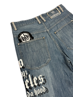 [V0818de] Vintage y2k Hoodboyz blaue baggy jeans