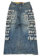 [V0818de] Vintage y2k Hoodboyz blaue baggy jeans