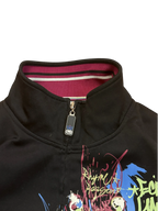 [V0838de] Vintage y2k Ecko schwarz grüne Trainingsjacke (Grunge)