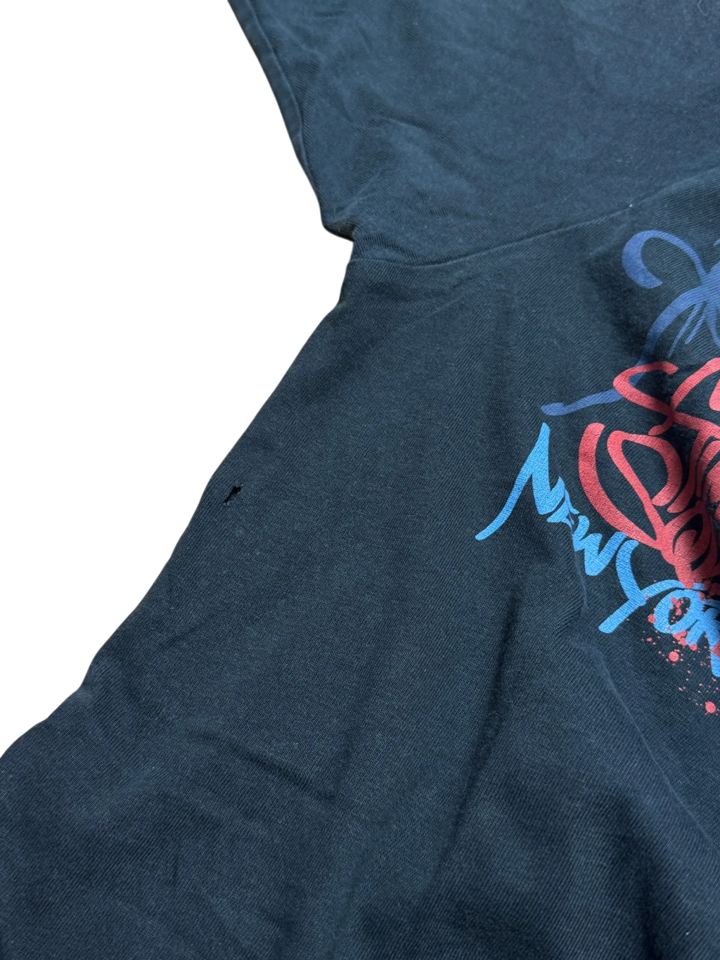 [V0839de] Vintage y2k Ecko schwarz blaues T-Shirt