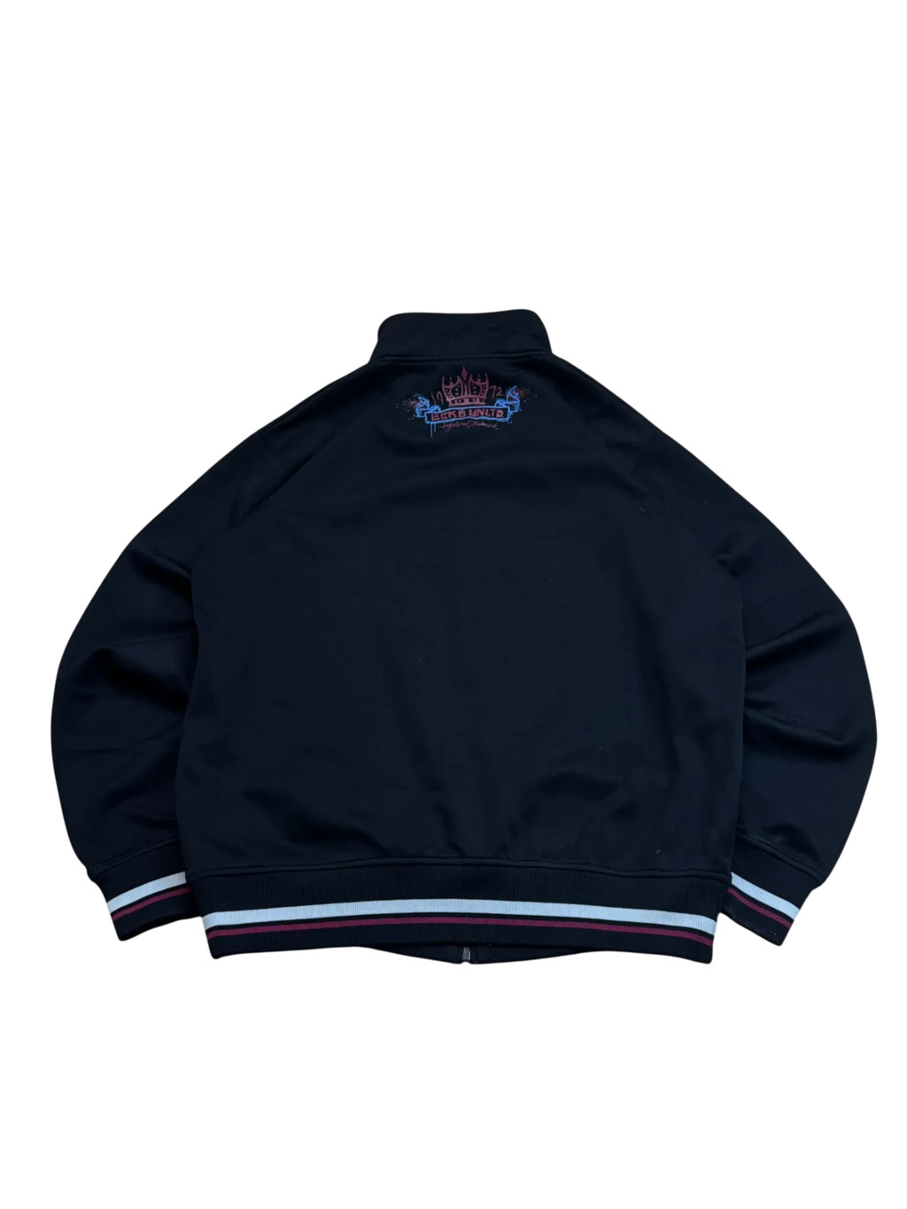 [V0838de] Vintage y2k Ecko schwarz grüne Trainingsjacke (Grunge)
