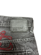 [V0963de] Vintage y2k Ecko schwarze baggy jeans (Japan)