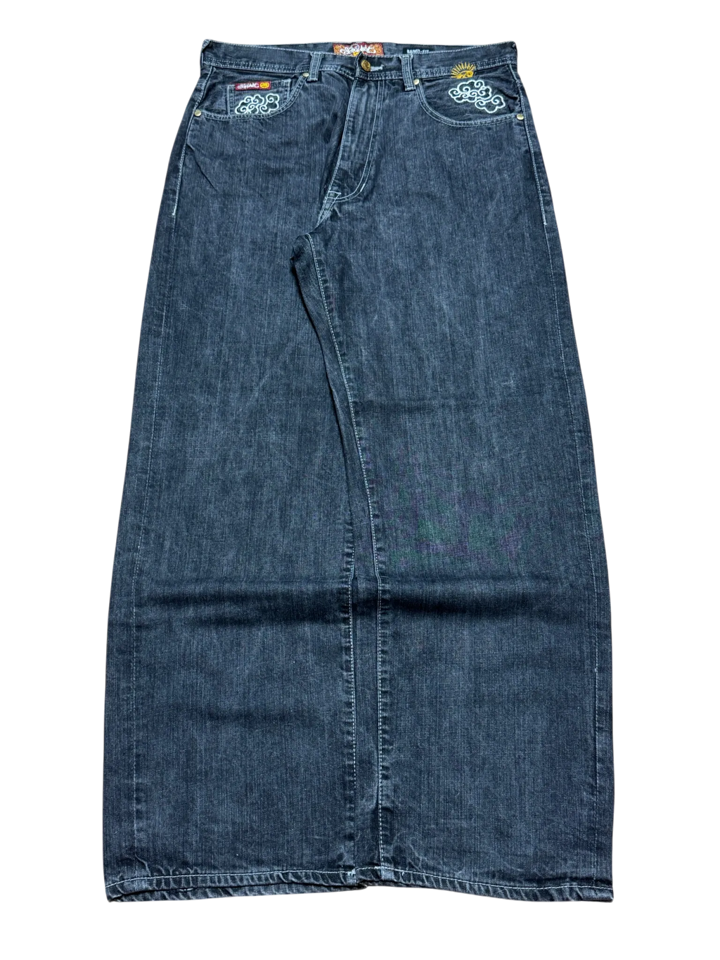 [V0963de] Vintage y2k Ecko schwarze baggy jeans (Japan)