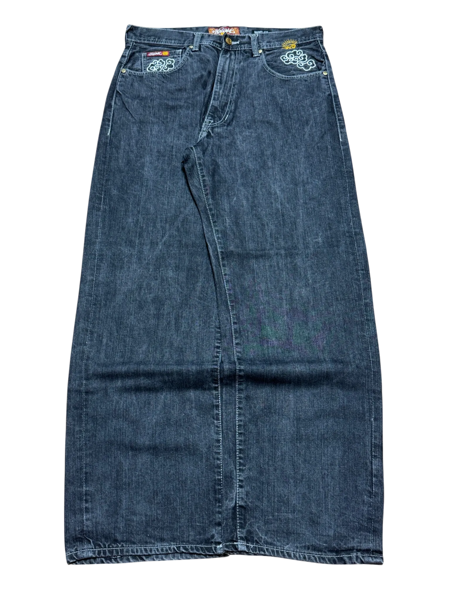 [V0963de] Vintage y2k Ecko schwarze baggy jeans (Japan)
