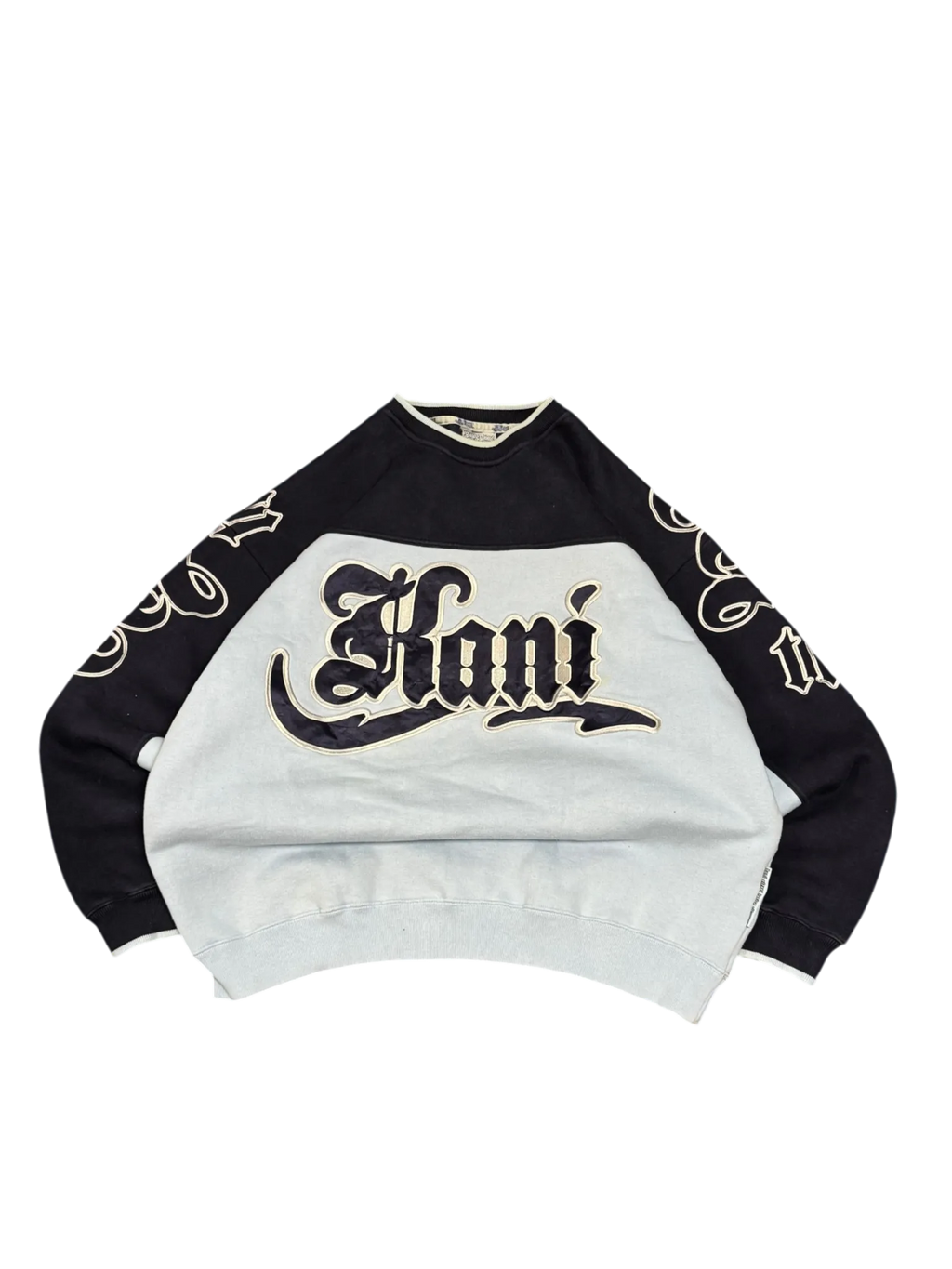 [V0821de] Vintage y2k Karl Kani blau marineblaues Sweatshirt (Street Lyrics – Original Citywear)